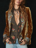 Inés | Blazer patchwork con estampado floral vintage