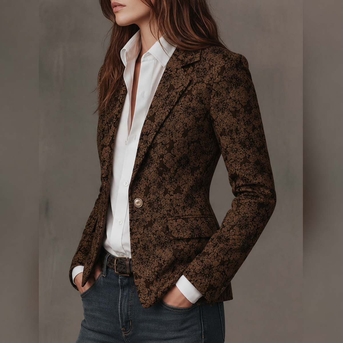 Leonor | Blazer entallado de jacquard