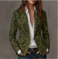 Leonor | Blazer entallado de jacquard – Verde