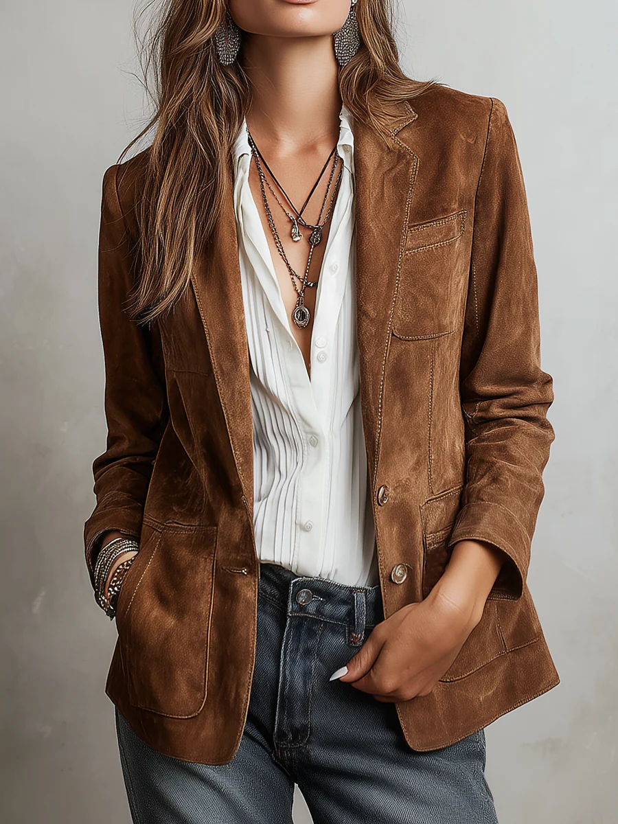 Marta | Blazer vintage marrón