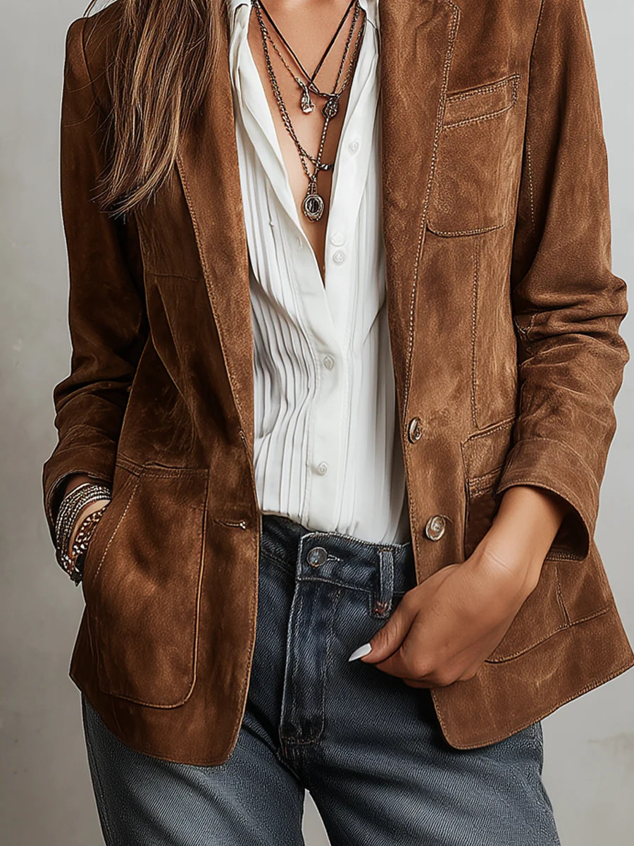 Marta | Blazer vintage marrón